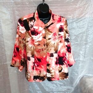 CJ Banks Cute Floral Jacket 1X